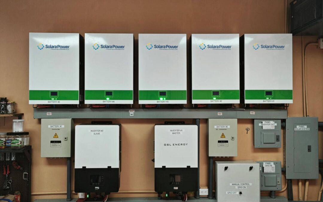 24kw off-grid inverter + 50kwh battery storage system for home solar application