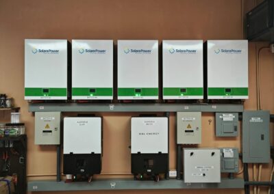 24kw off-grid inverter + 50kwh battery storage system for home solar application