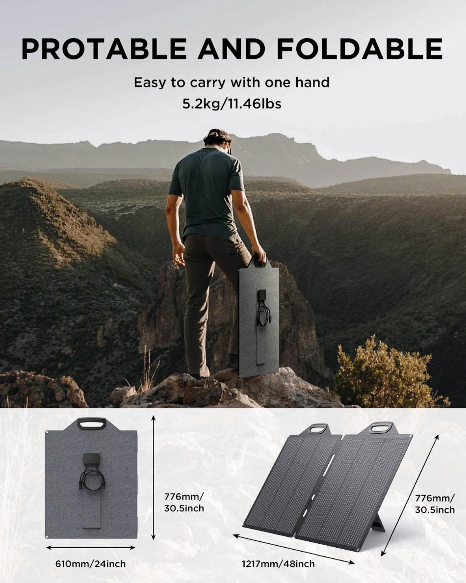 Portable Foldable Solar Panel Kit