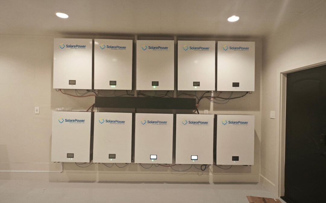 8x12kw hybrid inverter +144kwh battery storage system for home solar storage application