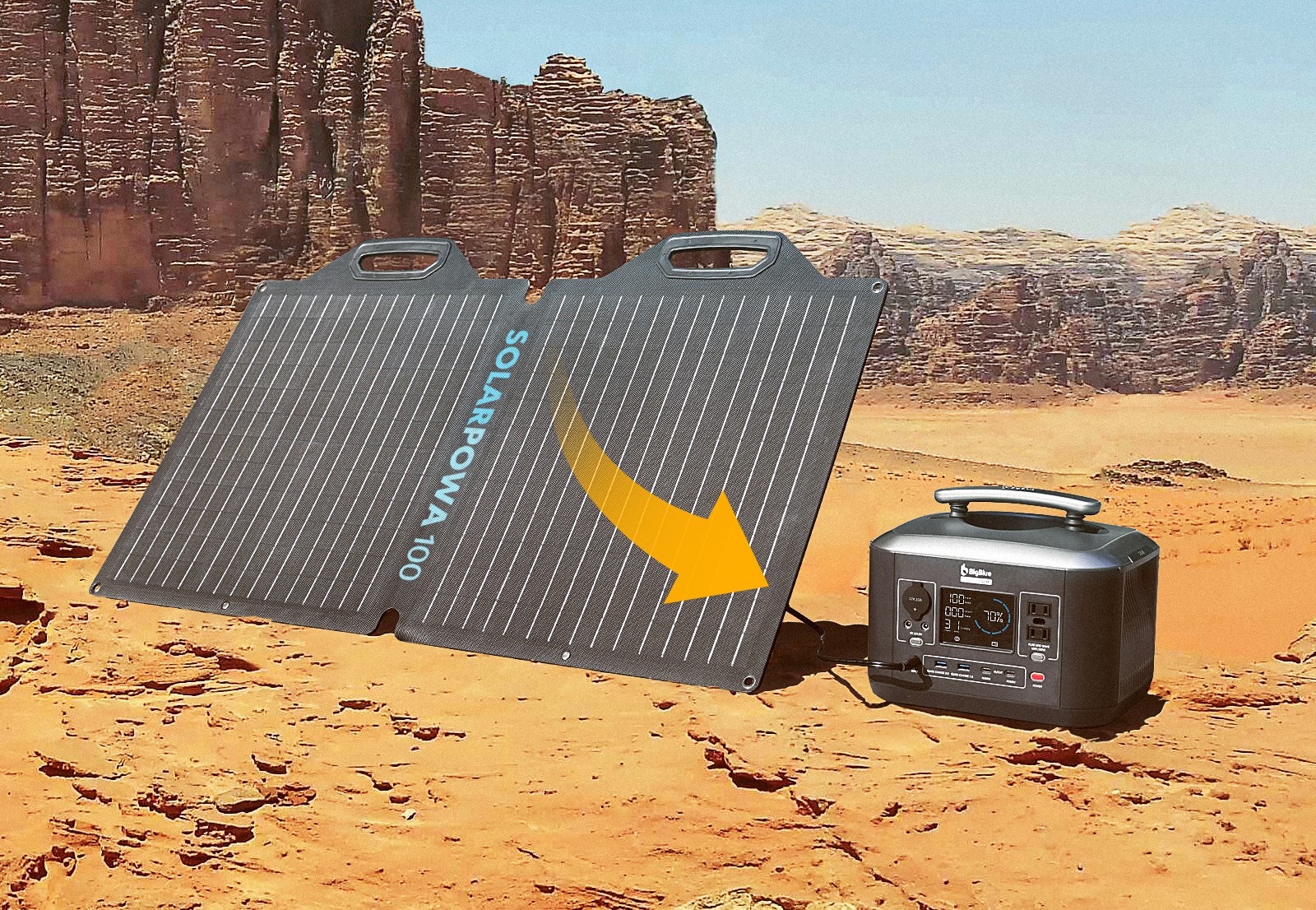 Portable Solar Kit Recharging